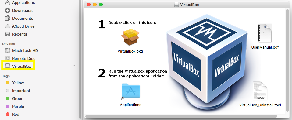 VirtualBox - macOS - Welcome