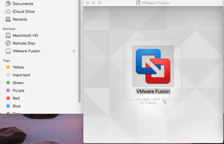 VMware Fusion - Welcome