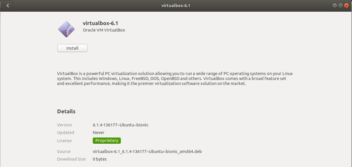 VirtualBox - Ubuntu - Execute Installer