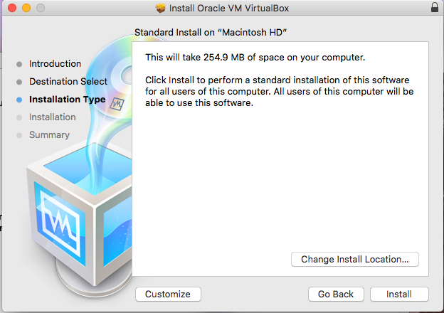 VirtualBox - macOS - Installation Path