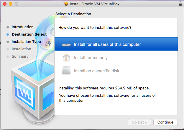 VirtualBox - macOS - Installation Path
