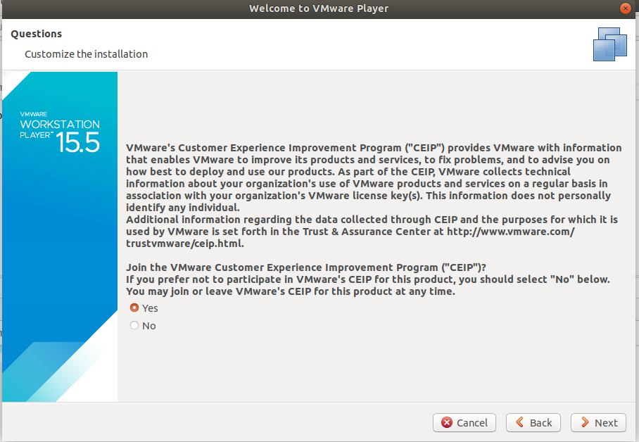 VMware - Ubuntu - Info
