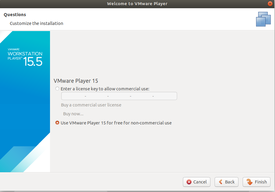 VMware - Ubuntu - License Type