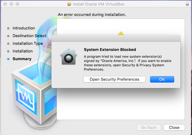 VirtualBox - macOS - Permission Error VirtualBox - macOS - Permission Error