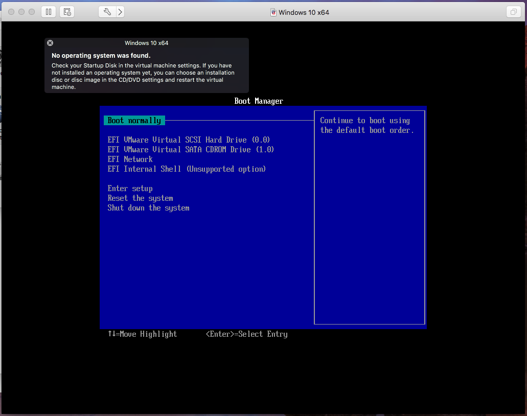 Windows - VMware Fusion - Hardware Error