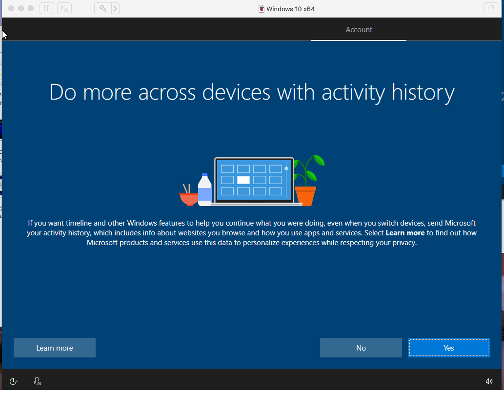 Windows - VMware Fusion - Activities