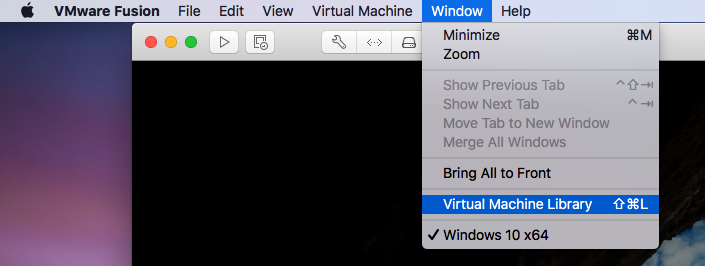 VMware Fusion - View Library