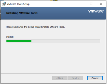 Windows - VMware Tools - Progress
