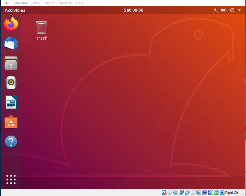 Ubuntu On VirtualBox - Desktop