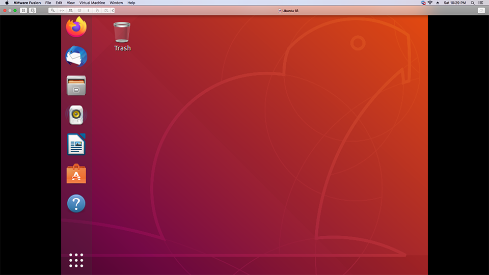 Vmware Fusion - Import - Full Screen