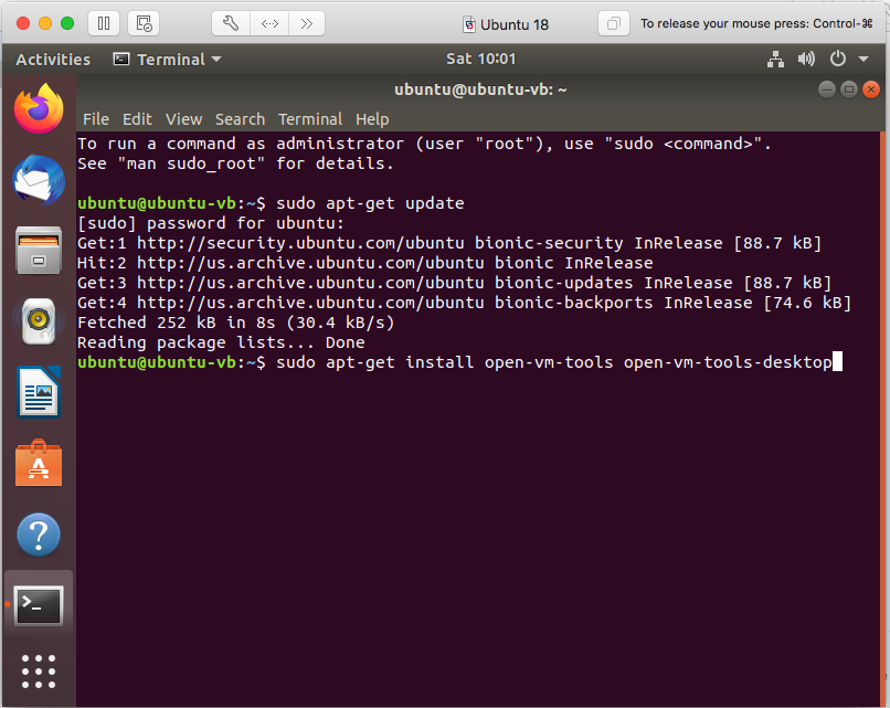 Vmware Fusion - Ubuntu - VMware Tools Vmware Fusion - Ubuntu - VMware Tools