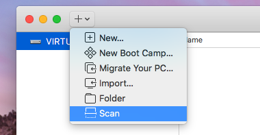 VMware Fusion - Scan VMware Fusion - Scan