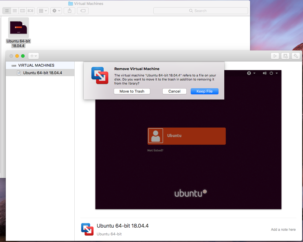 VMware Fusion - Delete VMware Fusion - Delete