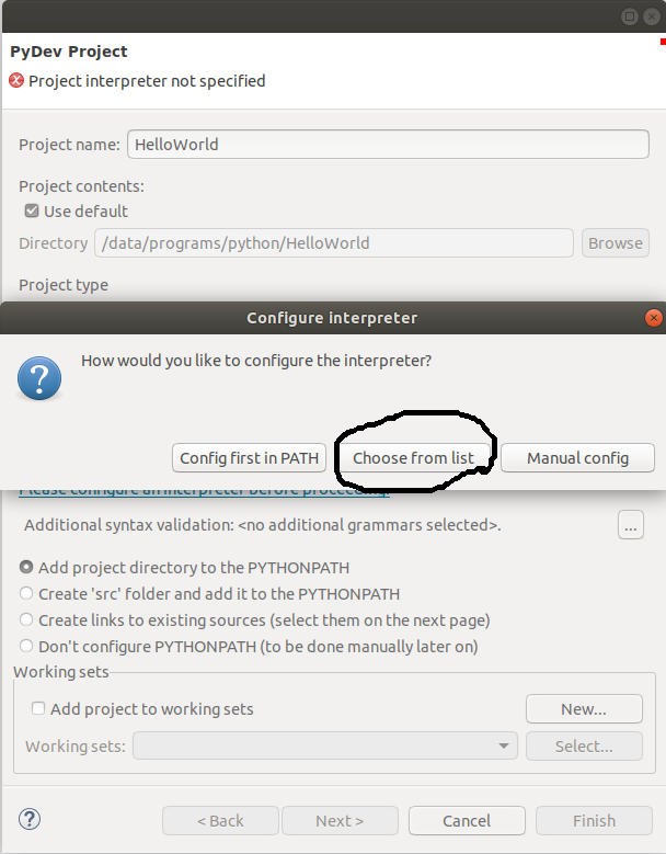 Configure Interpreter Configure Interpreter