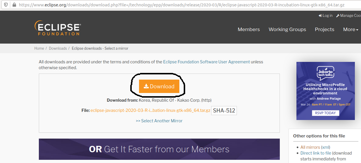 Download Eclipse Download Eclipse