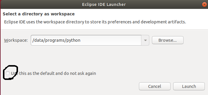 Eclipse Workspace