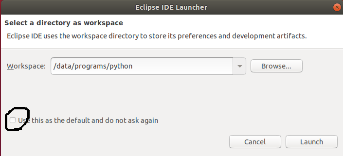 Eclipse Workspace Eclipse Workspace