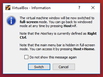 Ubuntu on VirtualBox - Full Screen