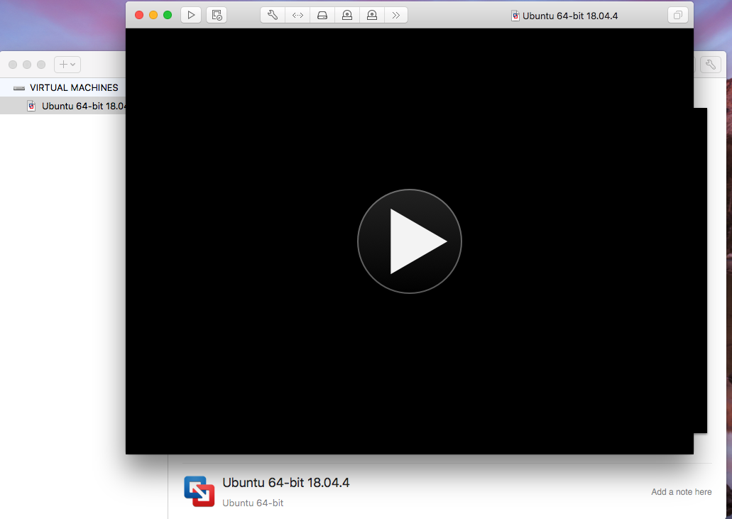 Ubuntu On VMware Fusion - Play