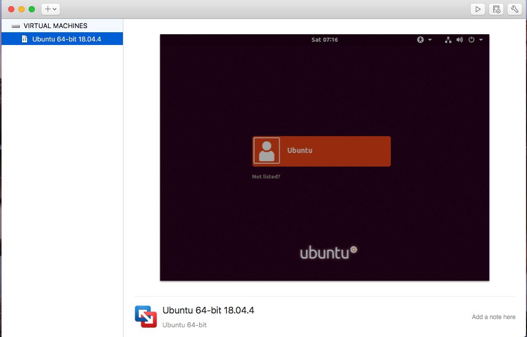 Ubuntu On VMware Fusion - Suspended