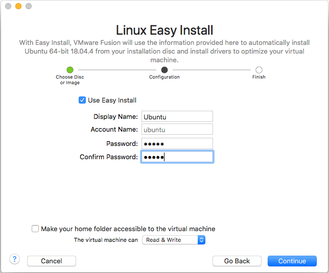 Ubuntu On VMware Fusion - Easy Install