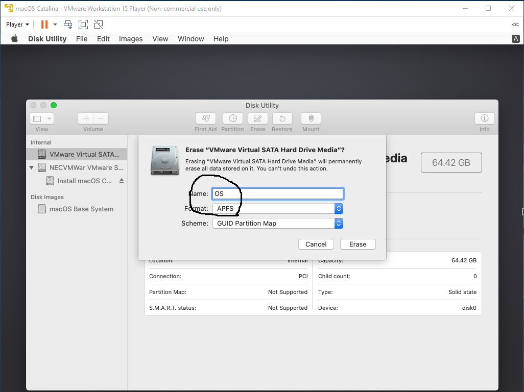macOS - VMware - Disk macOS - VMware - Disk