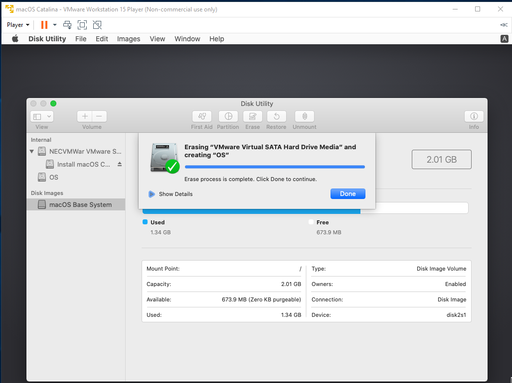 macOS - VMware - Disk macOS - VMware - Disk