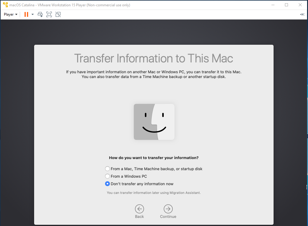 macOS - VMware - Setup