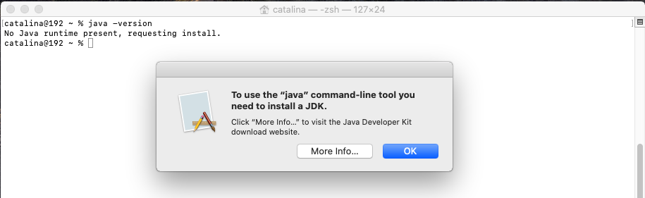 Update java version for mac catalina