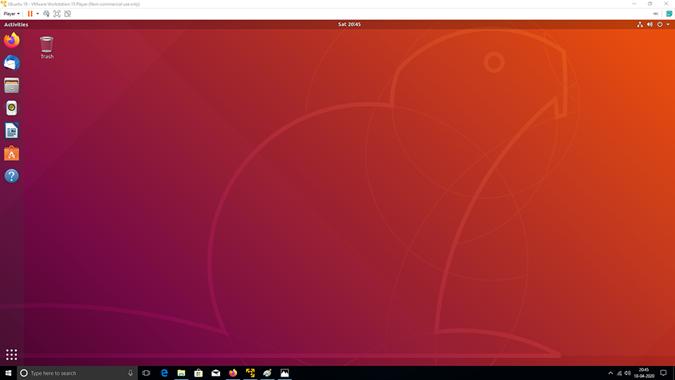 VMware Tools - Ubuntu - Full Screen