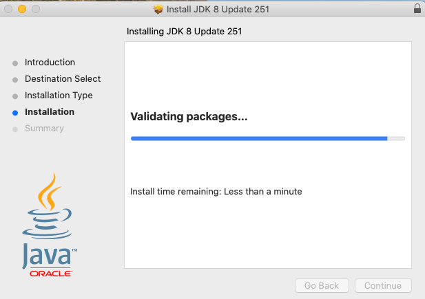 what to do after downloading java 8 mac