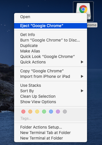Google Chrome - Mac - Unmount Google Chrome - Mac - Unmount