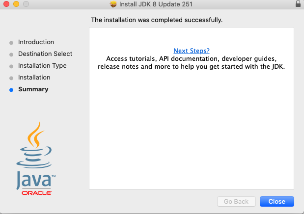 Java 8 - Mac - Installed
