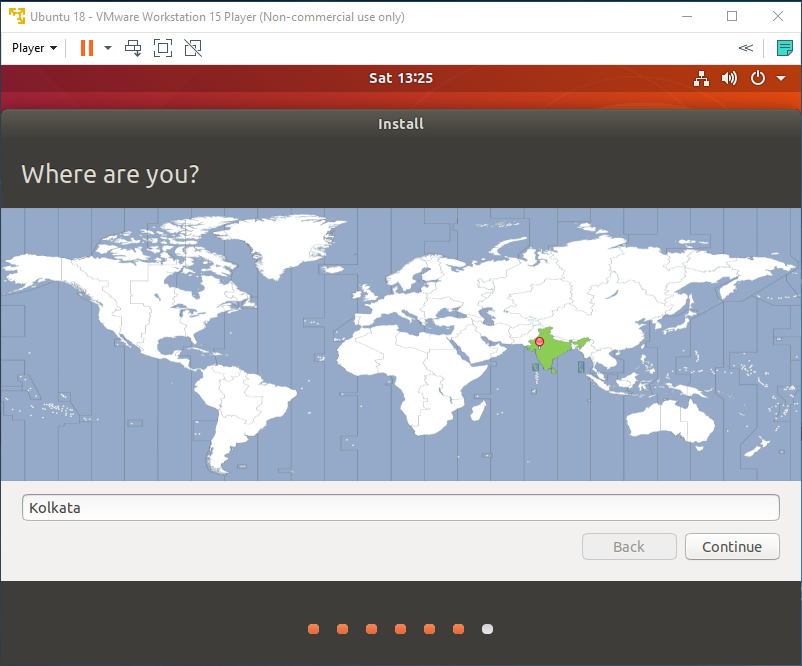  Ubuntu-VMware-Install-időzóna