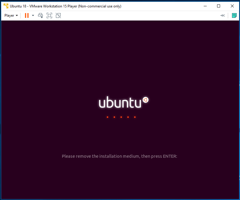 Ubuntu - VMware - Finish