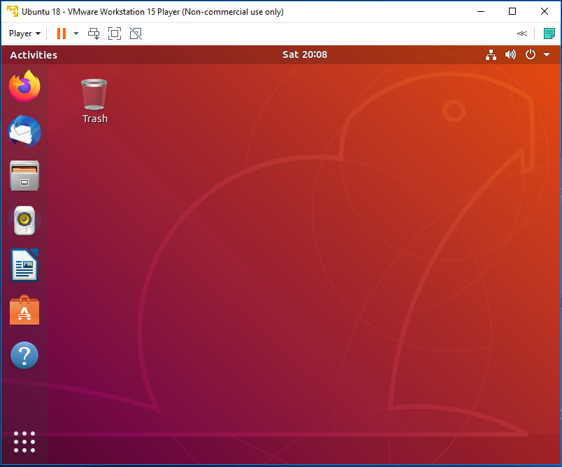 Ubuntu - VMware-Dashboard