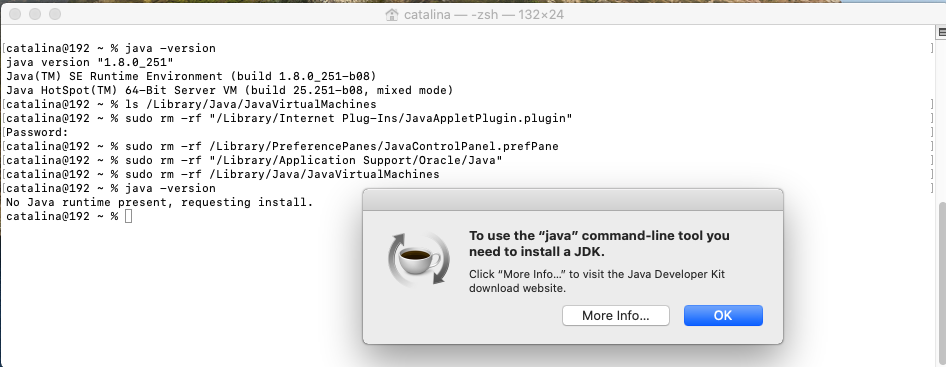 Java - Mac - Uninstall