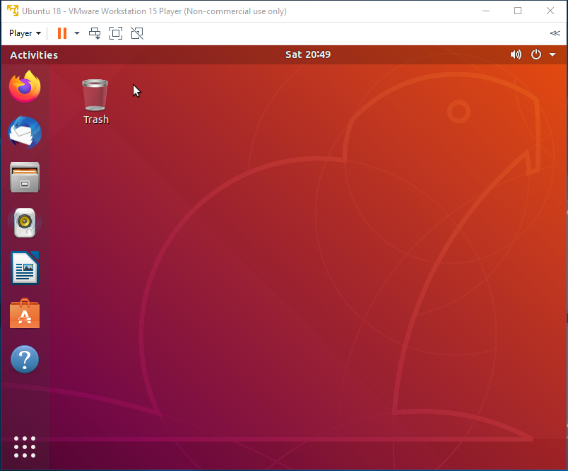 Ubuntu - VMware - wznowienie 