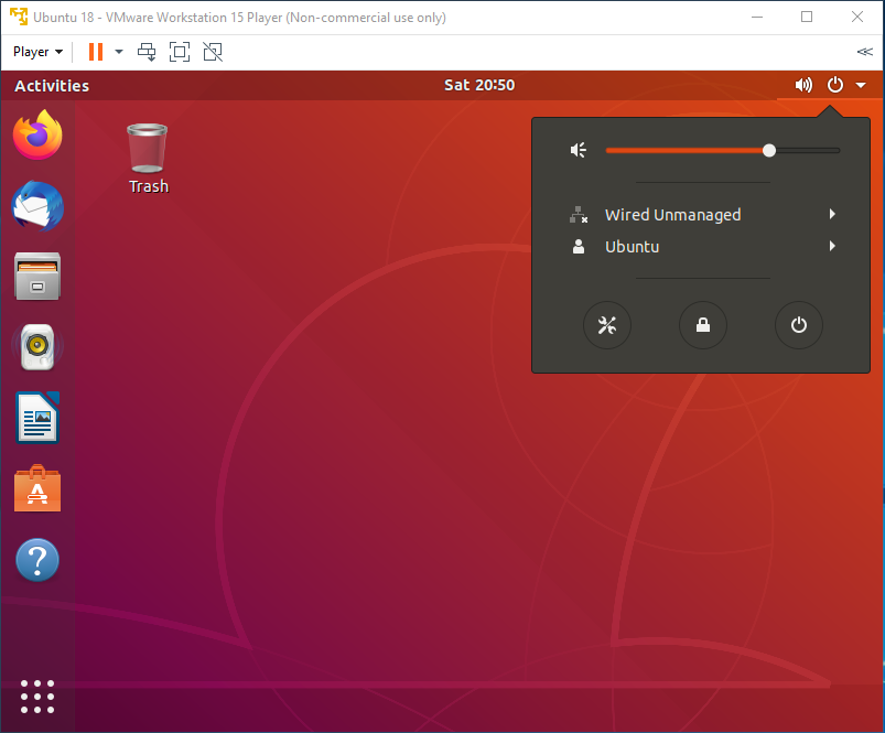 Ubuntu-VMware-Stäng av