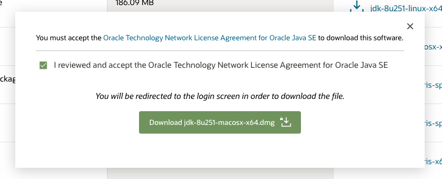 Java 8 - Mac - License