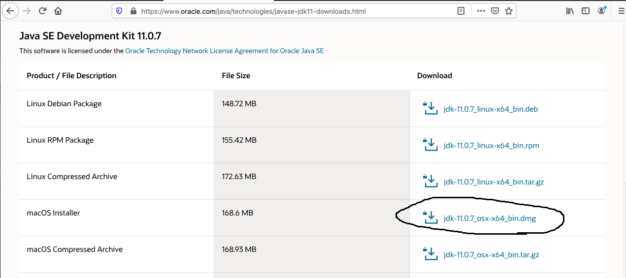 Java 11 - Mac - Downloads