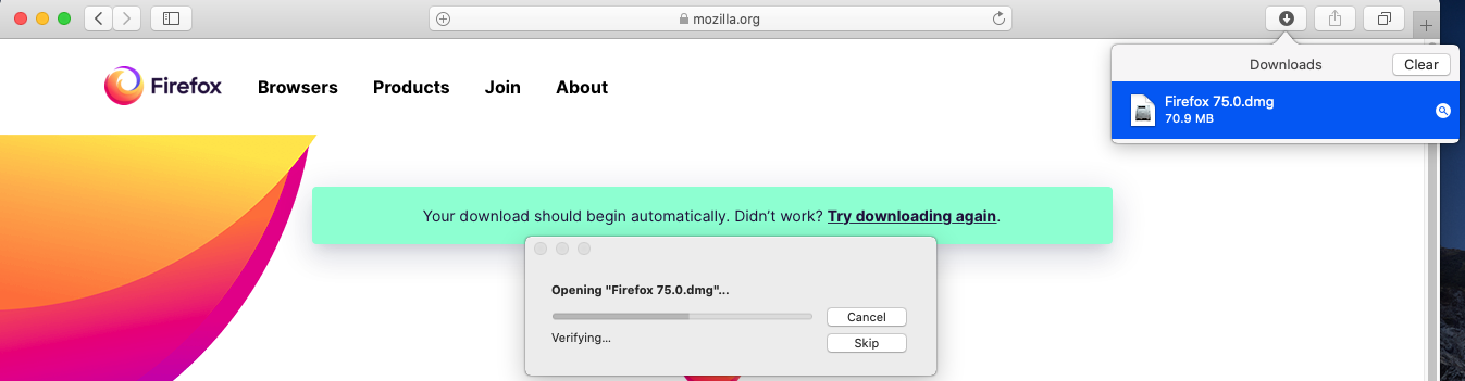 Mozilla Firefox - Mac - Mount