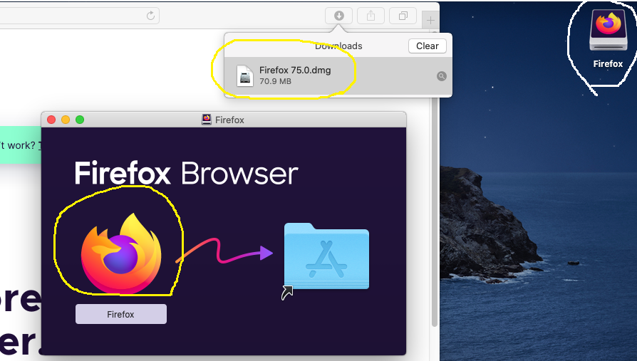 Mozilla Firefox - Mac - Mounted