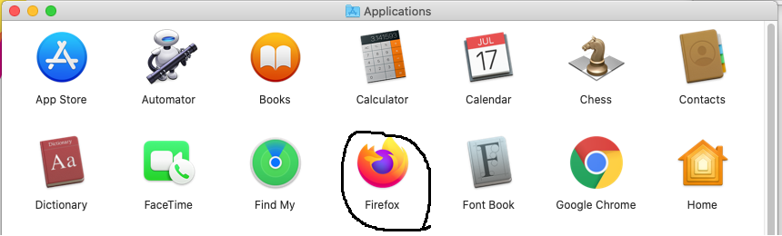 Mozilla Firefox - Mac - Installed