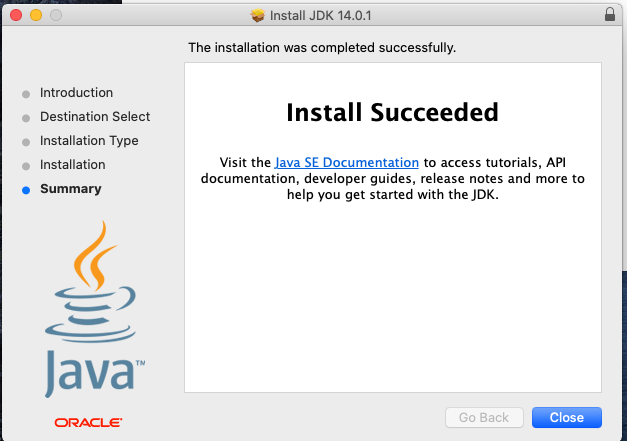 Java 14 - Mac - Installed