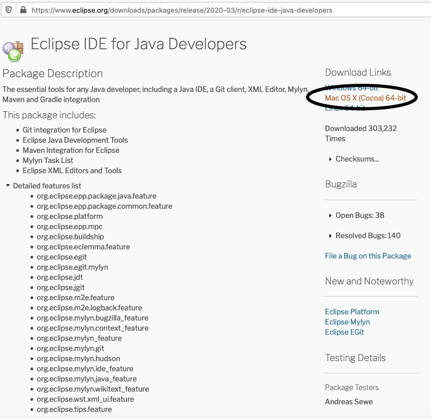 eclipse java mac osx