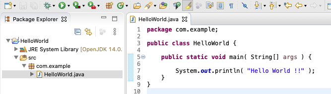 Eclipse for Java - Mac - Program