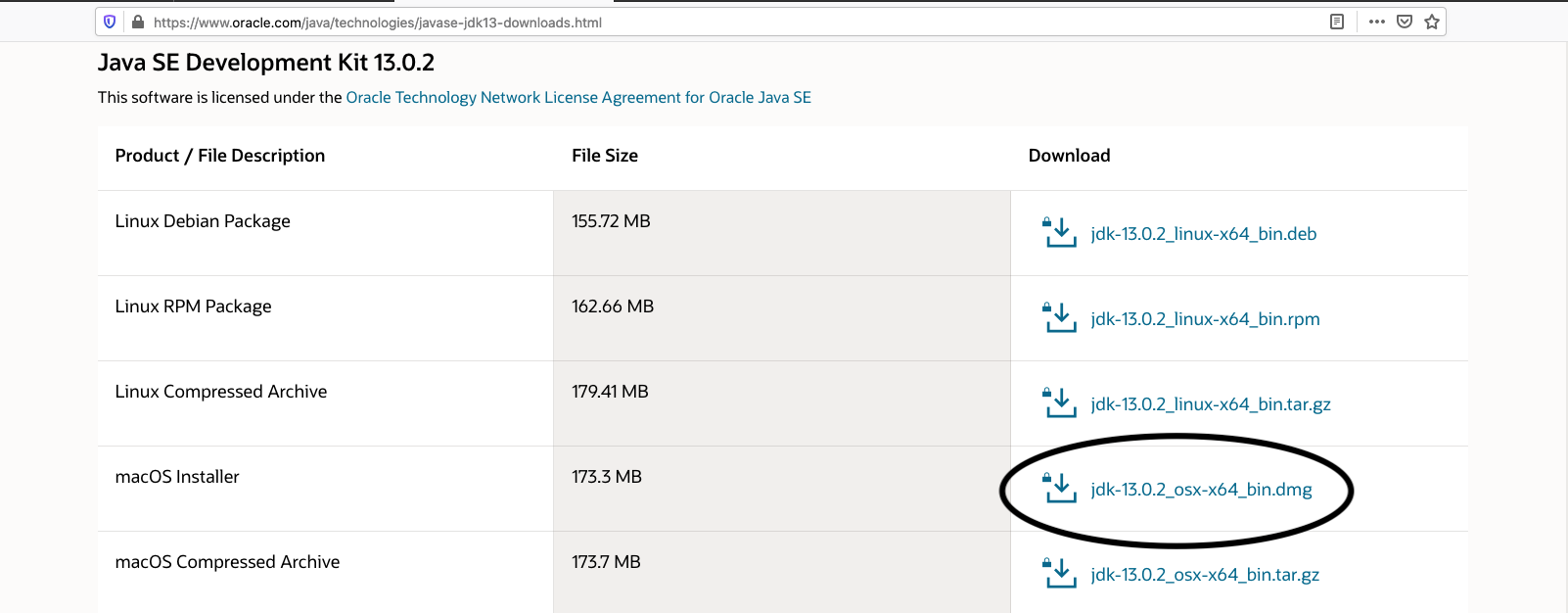 Java 13 - Mac - Downloads