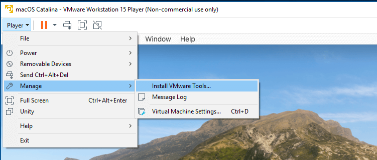 VMware Tools - Mac - Mount VMware Tools - Mac - Mount