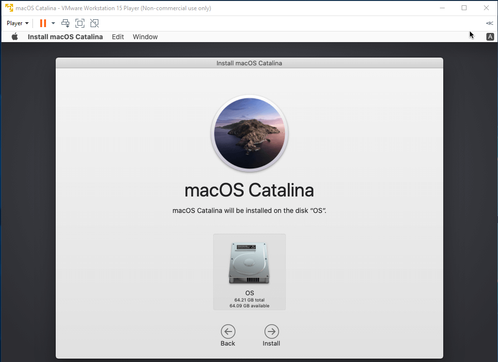 macOS - VMware - Disk